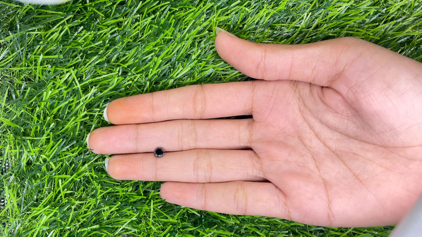 0.68 CT 5.10 MM Black Round Brilliant Cut Loose Diamond for Wedding Ring - Unique Gemstone for Custom Bridal Jewelry Designs - JayKrishna Diamond