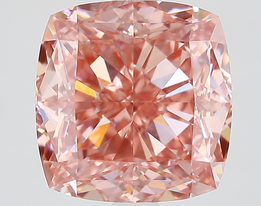 3.83 Carat Cushion Shape IGI Certified Lab Grown Fancy Pink Diamond VVS1 Clarity for Fine Jewelry