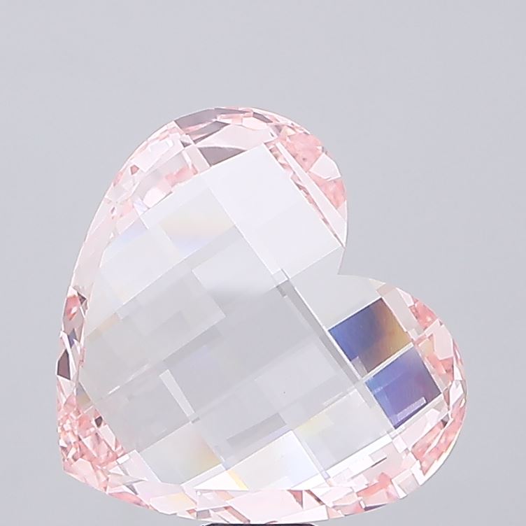 Unique 15.14 CT VVS2 Clarity, Fancy Pink Heart Shape Lab Created Diamond For Pendent