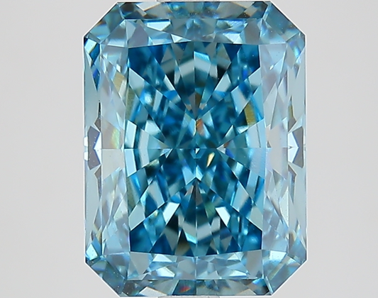 4.04 Carat Emerald Cut Fancy Blue Lab Grown Diamond – IGI Certified, VS1 Clarity