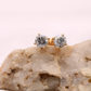 Natural Light Grey Salt and Pepper Round Brilliant Shape Diamond Earrings | Brilliant Cut Diamond Studs | Gift For Girl Friend | Gift For Wife | Birthday Gift