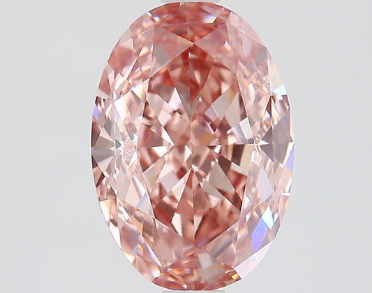 2.84 Carat Fancy Pink Lab-Grown Diamond, VVS2 Clarity, IGI Certified