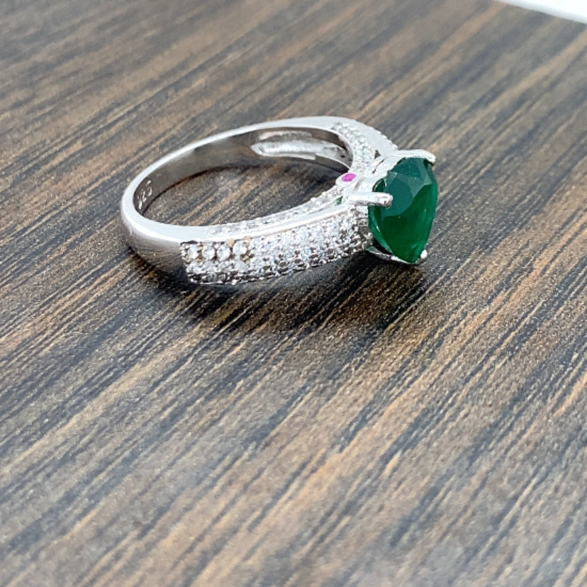Silver Gemstone Ring For Engagement Ring