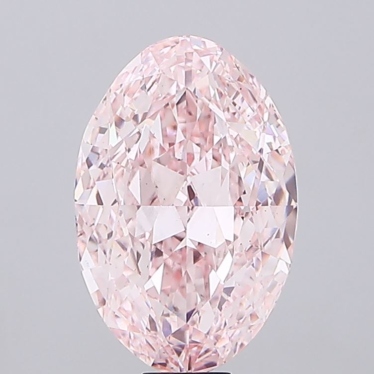 23.37 Carat Intense Pink Oval Shape Lab Grown Diamond | IGI Certified