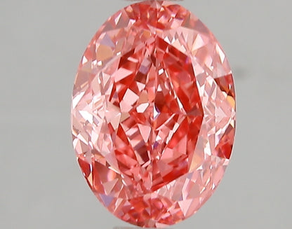 2 Carat Vivid Pink Oval Shape Lab Grown Diamond For Anniversary Gift | Custom Ring