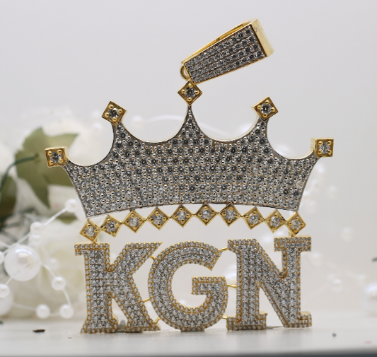 Exclusive 6.9 MM Custom Silver KGN Youngboy Pendant Unleashed!