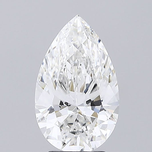 3.27 CT D-VVS2 Pear Shape Lab Grown Diamond For Pendent | IGI Certified