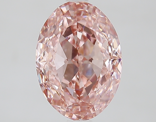 2.69 Carat Fancy Pink Lab-Grown Diamond, VS1 Clarity, IGI Certified for Ring