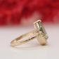 Radiant Romance Pear Engagement Ring with Stunning Pave Band Set