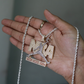 Silver NBA Hip Hop 925 Silver CZ Diamond Pendant | Customize Diamond Pendant | Diamond Jewelry | Gift For Him | Gift For Boyfriend