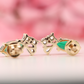 Emerald Green Marquise Cut Beautiful Fancy Earrings