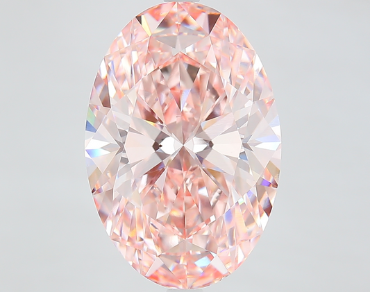 8.16Ct Oval Cut IGI Certified Lab Grown Best Lab Diamond Fancy Pink VVS2 Clarity