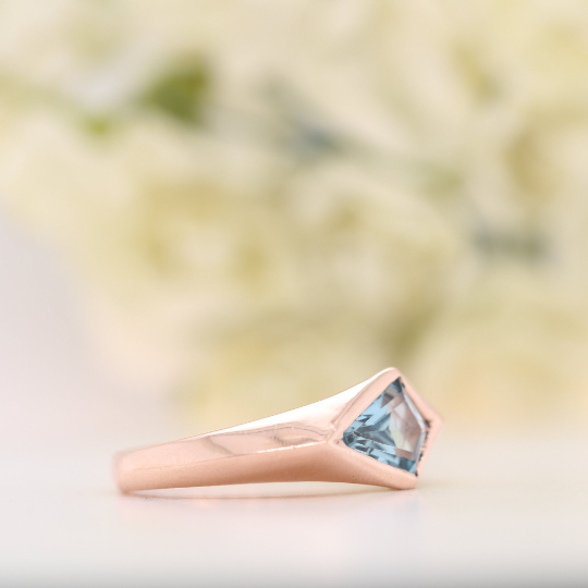 Captivate Her Heart with a 190 CT Swiss Light Blue Galaxy Gemstone Ring A Personalized Touch of Elegance