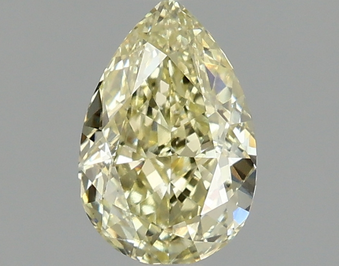 1.10 CT Pear Cut Fancy Color Lab Grown CVD Diamond VS1 IGI Certified | Lab Created Diamond for Rings