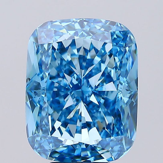 8.73 CT Vivid Blue Cushion Cut Lab Grown Diamond For Custom Ring | Engagement Ring | Best Diamond Gift