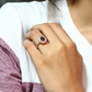 Captivating Elegance Pear Shape Black Diamond 14K Rose Gold Engagement Ring