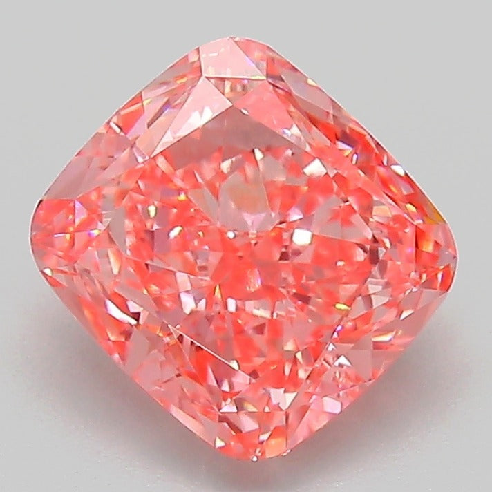2.22 CT Pink Cushion Cut Lab Grown Diamond | IGI Certified