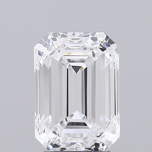 3 Carat D Color, VVS1 Clarity Emerald Cut Lab Made Diamond | Custom Jewelry