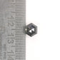2.26 CT Natural Grey Galaxy Hexagon Shape Salt And Pepper Diamond For Her