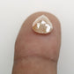 2.05 CT Natural Peach Color Galaxy Pear Shape Salt And Pepper Diamond For Her