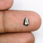 0.59 Carat Shield Shaped Salt And Pepper Diamond For Galaxy Ring