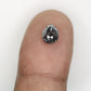 1.15 CT Natural Grey Galaxy Pear Shape Salt And Pepper Diamond For Her
