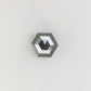 0.77 CT Natural Grey Galaxy Hexagon Shape Salt And Pepper Diamond For Her