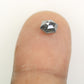 0.77 CT Natural Grey Galaxy Hexagon Shape Salt And Pepper Diamond For Her