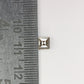 0.69 CT Natural Grey Galaxy Geometric Square Shape Salt And Pepper Diamond For Her