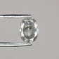 0.68 CT Natural Grey Galaxy Oval Shape Salt And Pepper Diamond For Her