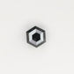 0.88 CT Natural Grey Galaxy Hexagon Shape Salt And Pepper Diamond For Her