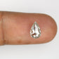 1.35 CT Rustic Pear Shape Salt And Pepper Diamond For Statement Jewelry | Engagement Ring