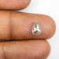 1.35 CT Rustic Pear Shape Salt And Pepper Diamond For Statement Jewelry | Engagement Ring
