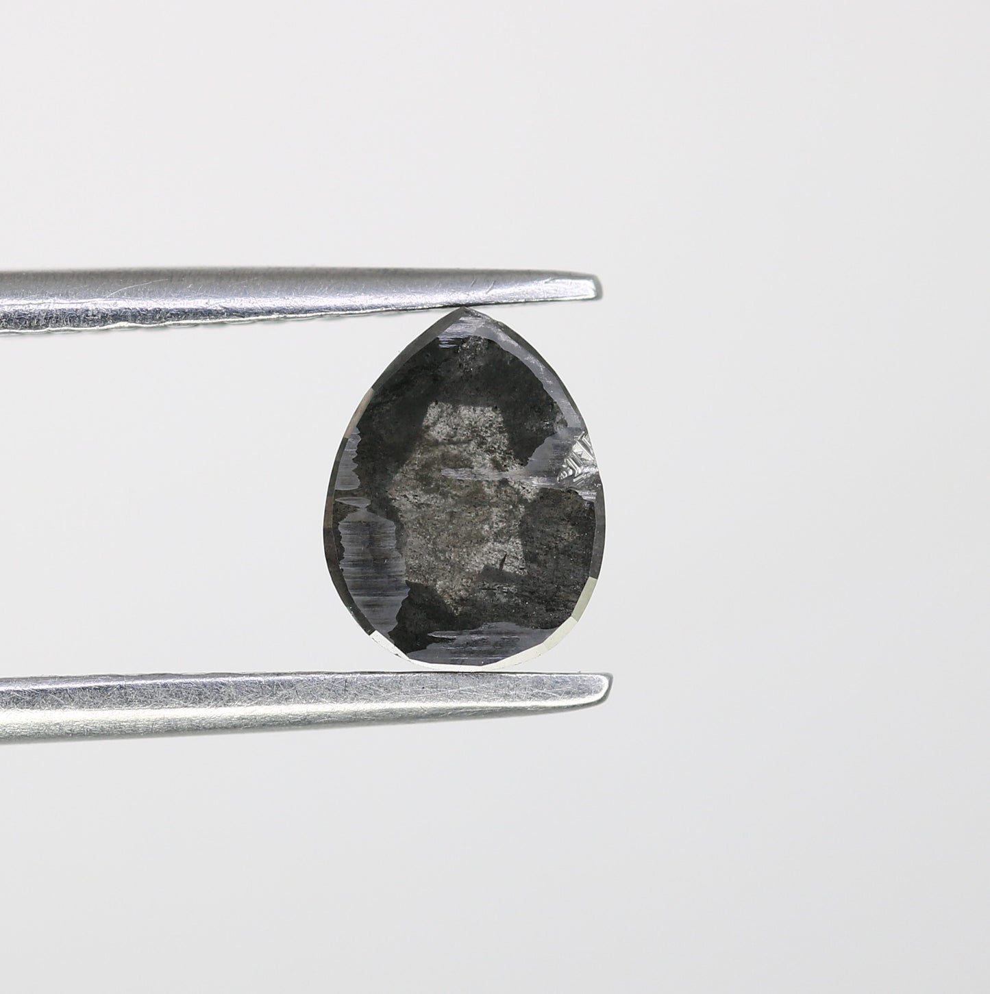 0.87 CT Pear Shape 6.70 MM Salt And Pepper Diamond