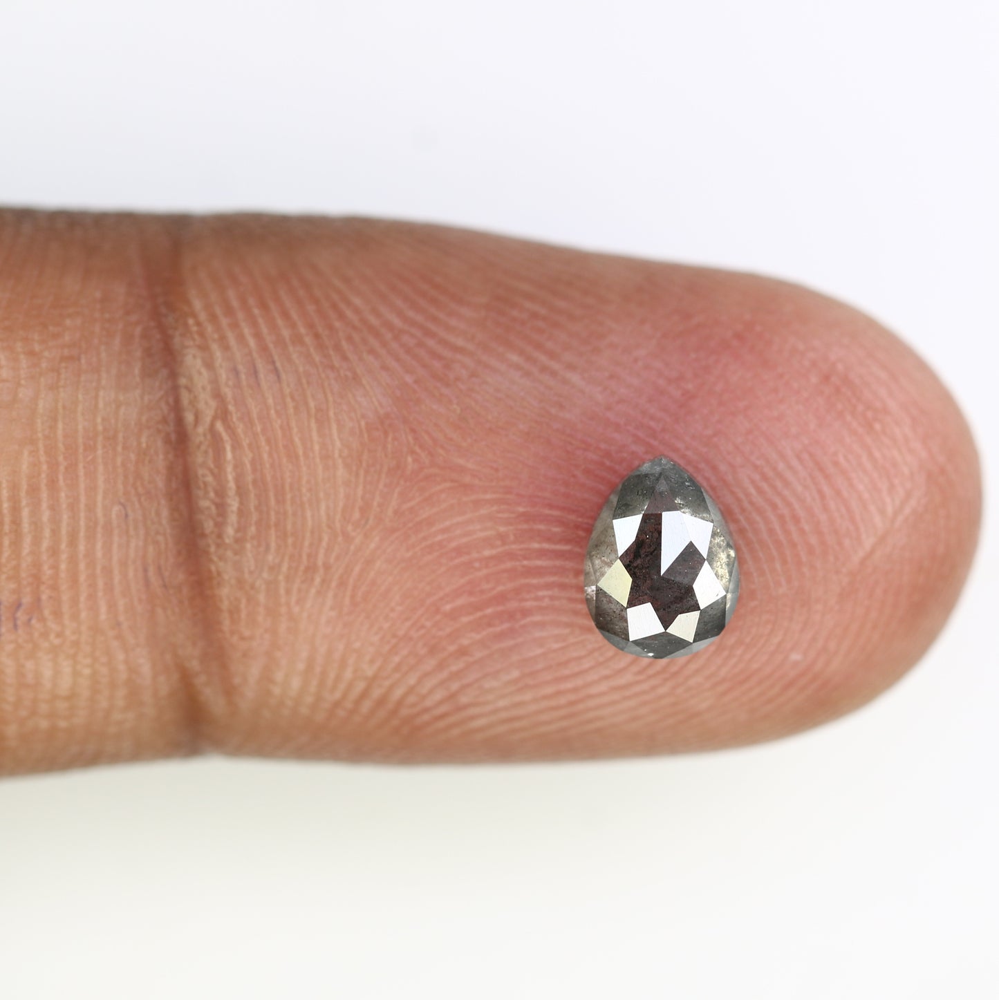 0.87 CT Pear Shape 6.70 MM Salt And Pepper Diamond