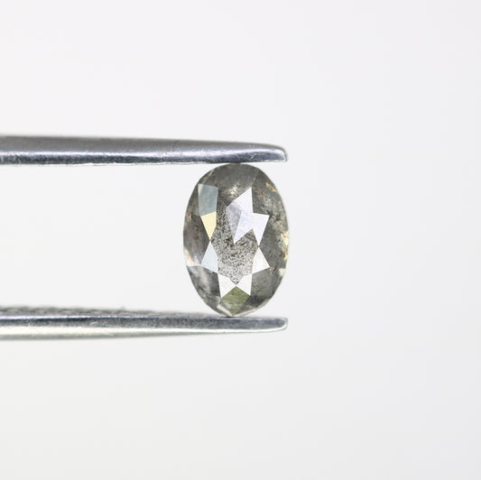0.54 CT 5.80 MM Oval Shape Salt And Pepper Diamond