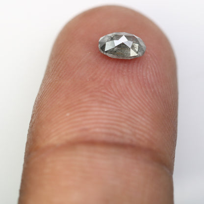 0.54 CT 5.80 MM Oval Shape Salt And Pepper Diamond