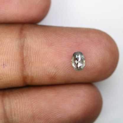 0.54 CT 5.80 MM Oval Shape Salt And Pepper Diamond