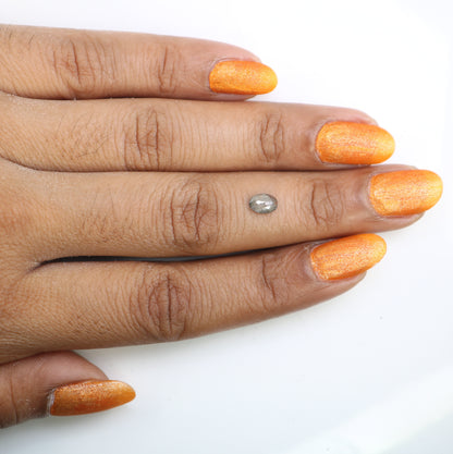 0.49 CT 6.10 MM Oval Shape Salt And Pepper Diamond For Designer Jewelry