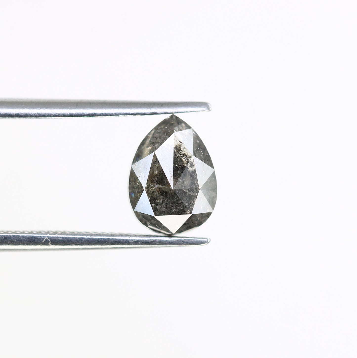 1.51 CT Pear Shape Salt And Pepper 7.70 MM Diamond