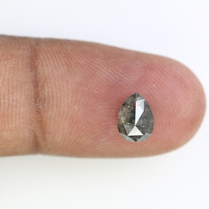 1.51 CT Pear Shape Salt And Pepper 7.70 MM Diamond