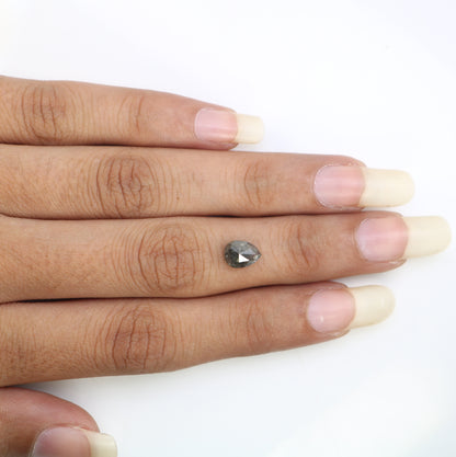 1.51 CT Pear Shape Salt And Pepper 7.70 MM Diamond
