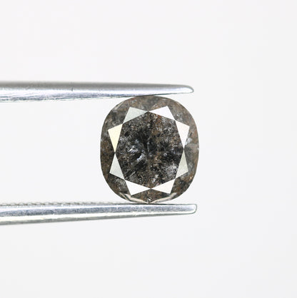 1.47 CT Cushion Cut Salt And Pepper 6.50 MM Diamond