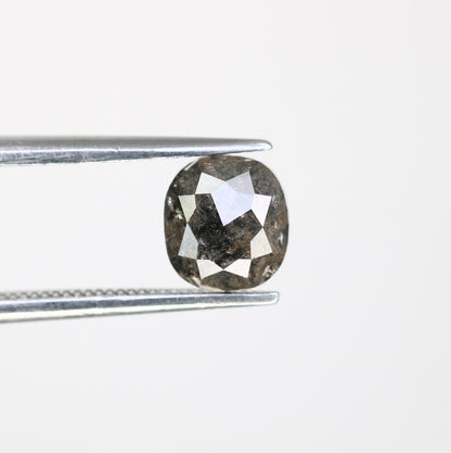 1.47 CT Cushion Cut Salt And Pepper 6.50 MM Diamond