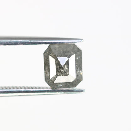 1.32 CT 6.20 MM Emerald Cut Salt And Pepper Diamond