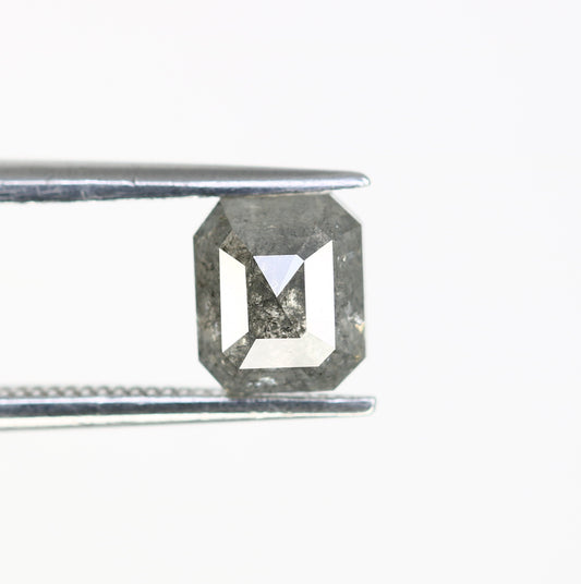 1.32 CT 6.20 MM Emerald Cut Salt And Pepper Diamond