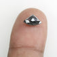 Natural Loose 1.40 CT Trillion Shape Salt and Pepper Grey Galaxy Diamond for Gift