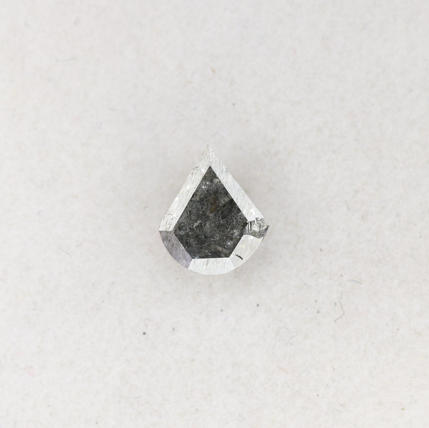 Natural Loose 1.11 CT Trillion Shape Salt and Pepper Grey Galaxy Diamond for Gift
