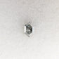 Natural Loose 0.86 CT Elongated Hexagon Shape Salt and Pepper Grey Galaxy Diamond for Gift