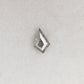 Natural Loose 0.61 CT Kite Shape Salt and Pepper Grey Galaxy Diamond for Gift